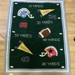 Vintage Pottery Barn Kids All Sports Crib Comforter